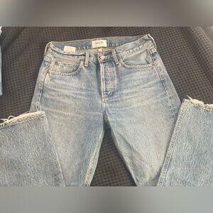 Agolde Faded Blue Denim Jeans